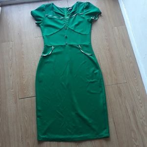 Green Pinup Wiggle dress